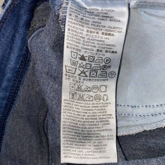 Levi's 512 Jeans Women's Sz 4 Blue Perfectly Slimming Skinny Leg Mid Rise Denim - Picture 11 of 16